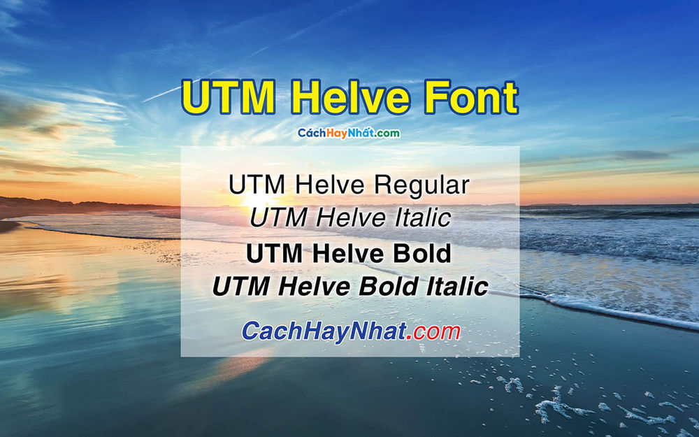 Download Font UTM Helve Regular Bold ... - CachHayNhat.com
