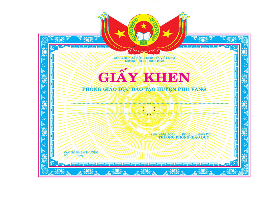 Mẫu Giấy khen bằng khen giấy chứng nhận vector