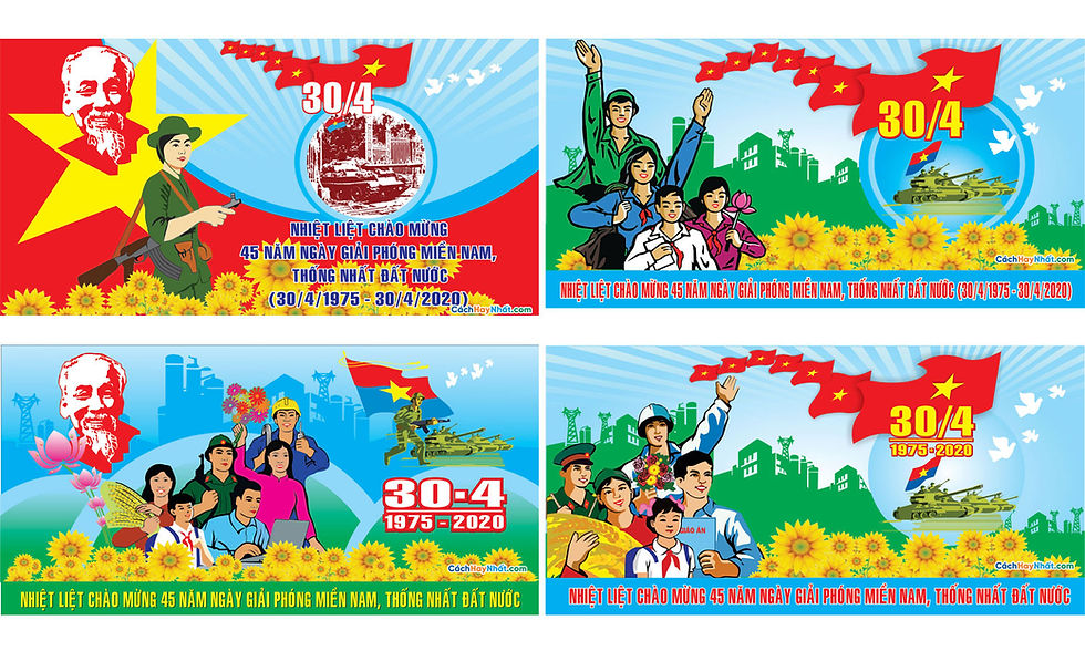 Băng Rôn Giải Phóng Miền Nam 30-4 Và Quốc Tế Lao Động 1-5 File Vector 20