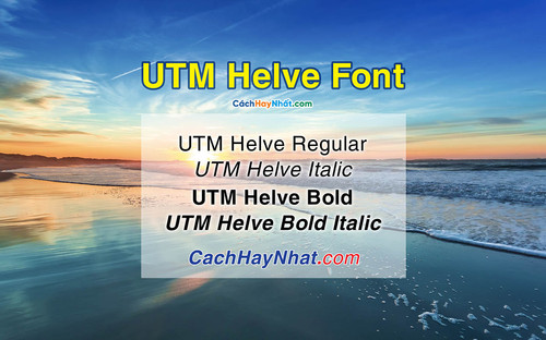 Download Font UTM Helve Regular Bold Italic Việt Hóa