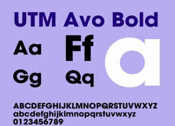 Font UTM Avo Việt Hóa