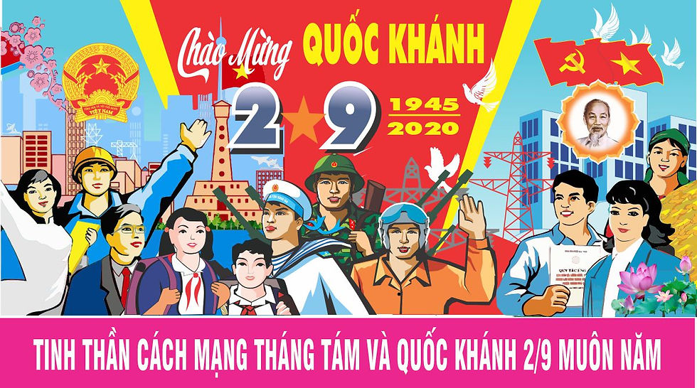 Tranh Cổ Động Chào Mừng 75 Năm Quốc Khánh 2-9 Vector Corel CDR