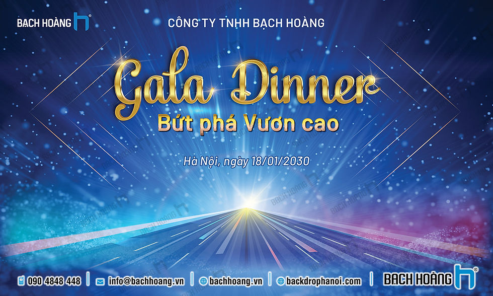 Mẫu backdrop gala dinner đẹp