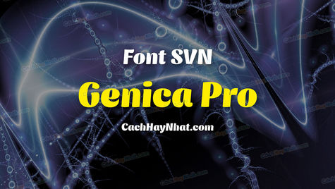 Download Font SVN Genica Pro Việt Hóa