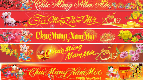 Download Băng Rôn Chúc Mừng Năm Mới Vector Corel CDR Part13