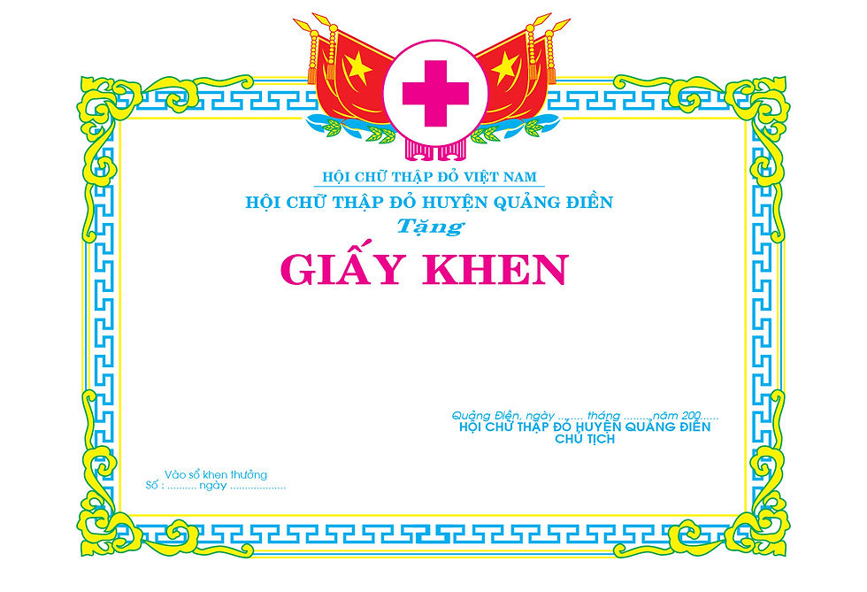 Mẫu Giấy khen bằng khen giấy chứng nhận vector