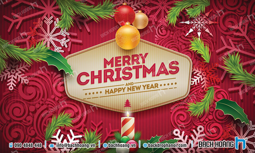 Mẫu background backdrop phông Noel Giáng sinh đẹp