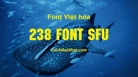 Bộ Font SFU Full Việt Hóa Đẹp