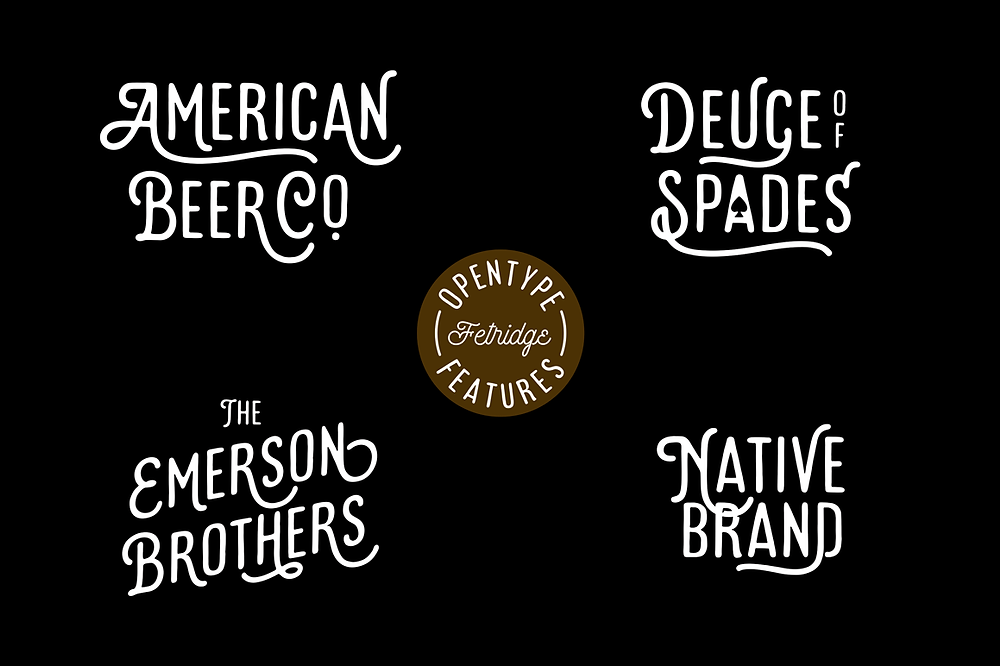 Font iCiel Outfitter Script and Fetridge