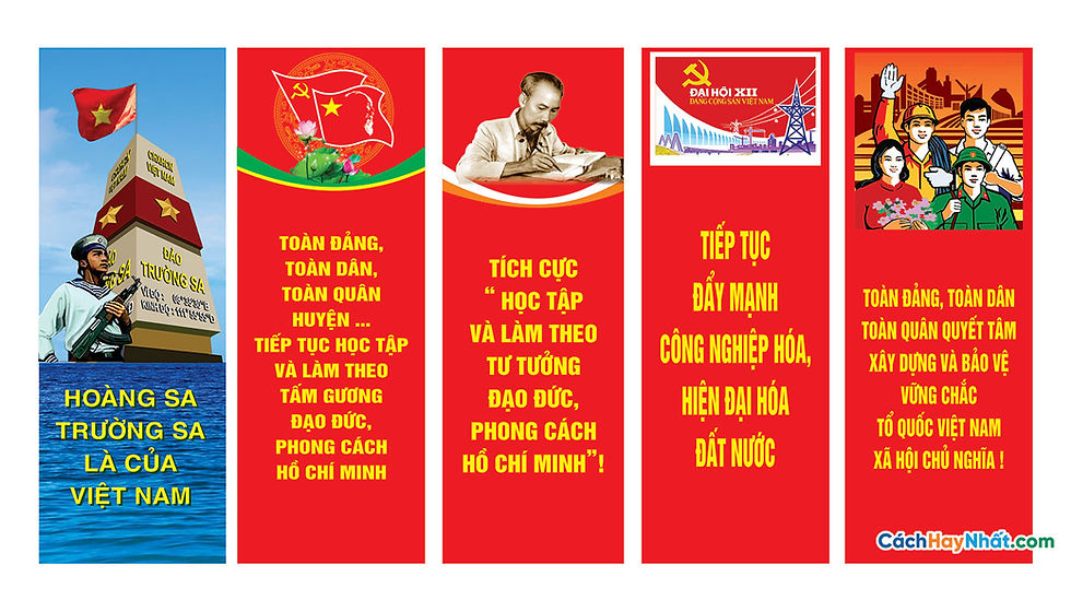 Vector Đại Hội Đảng Mẫu Băng Rôn Banner