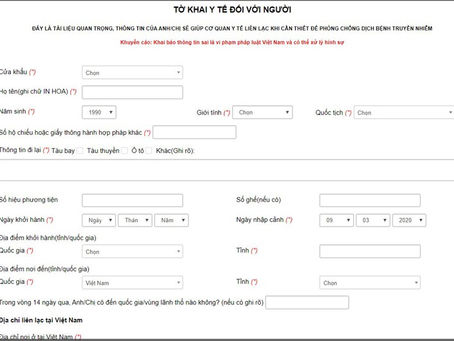 Hướng dẫn các bước khai báo y tế online cực nhanh chóng