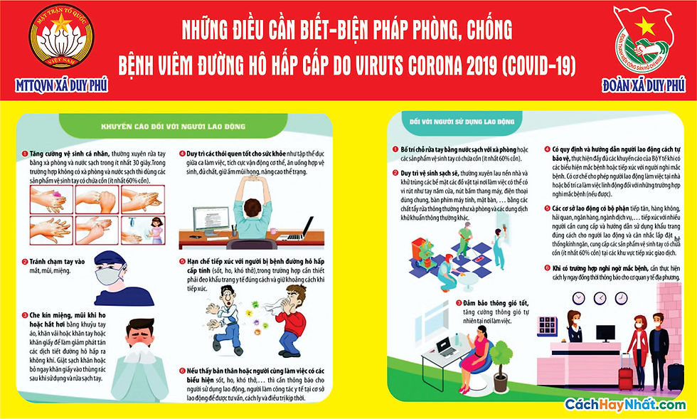 Tờ Rơi, Poster, Pano COVID-19 File Vector Corel 02