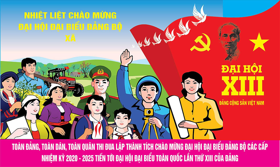 Vector Đại Hội Đảng Mẫu Pano Biển Bảng