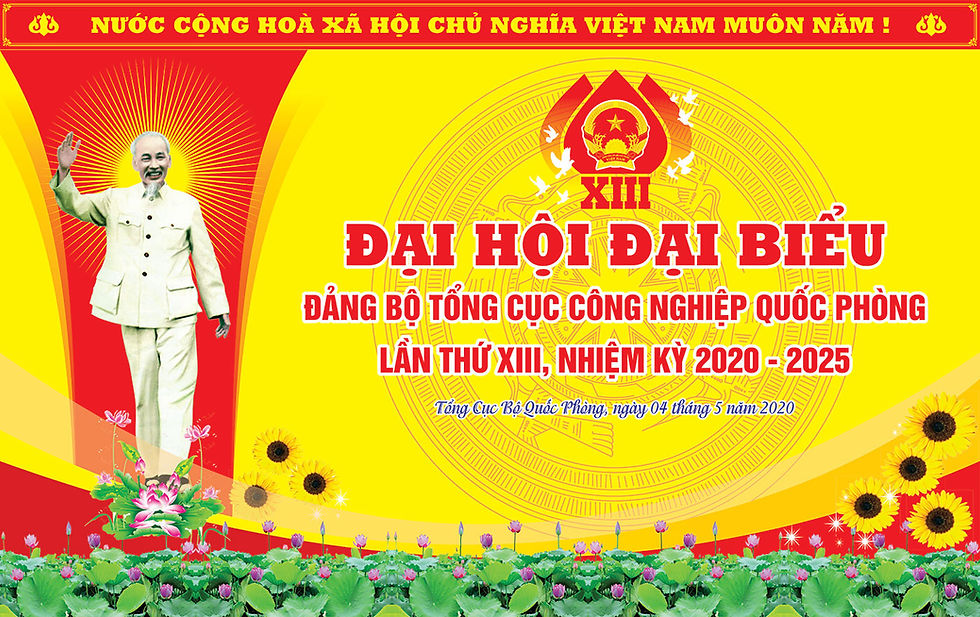 Vector Đại Hội Đảng Mẫu Backdrop Phông Sân Khấu
