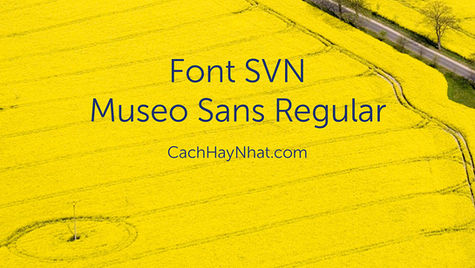 Download Font SVN-Museo Sans Regular Việt Hóa