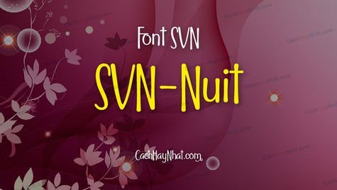 Download font SVN Nuit Việt hóa