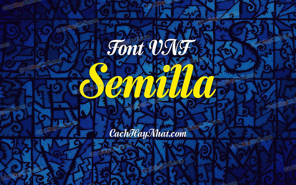 ảnh bìa font VNF Semilla Việt hóa