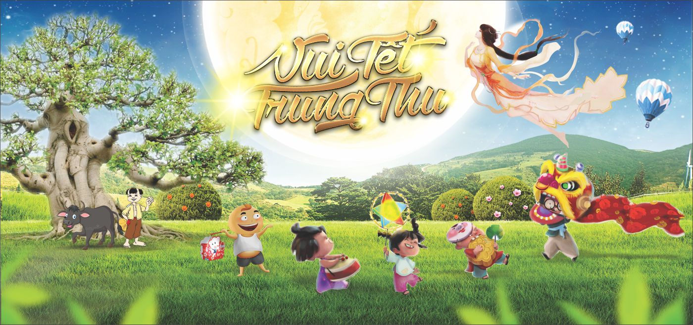 Background Backdrop Trung Thu Vector Corel CDR 121