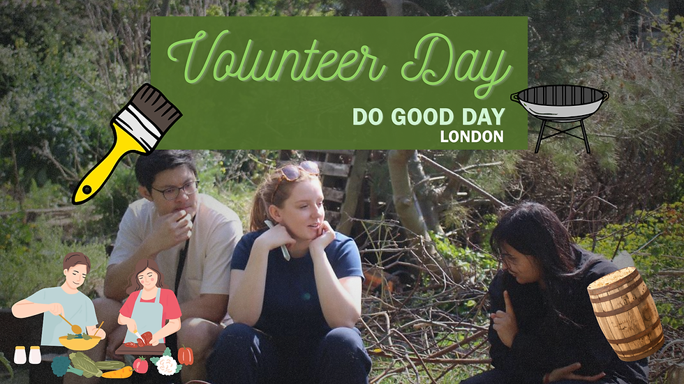 Socialising area- Do Good Volunteer Day