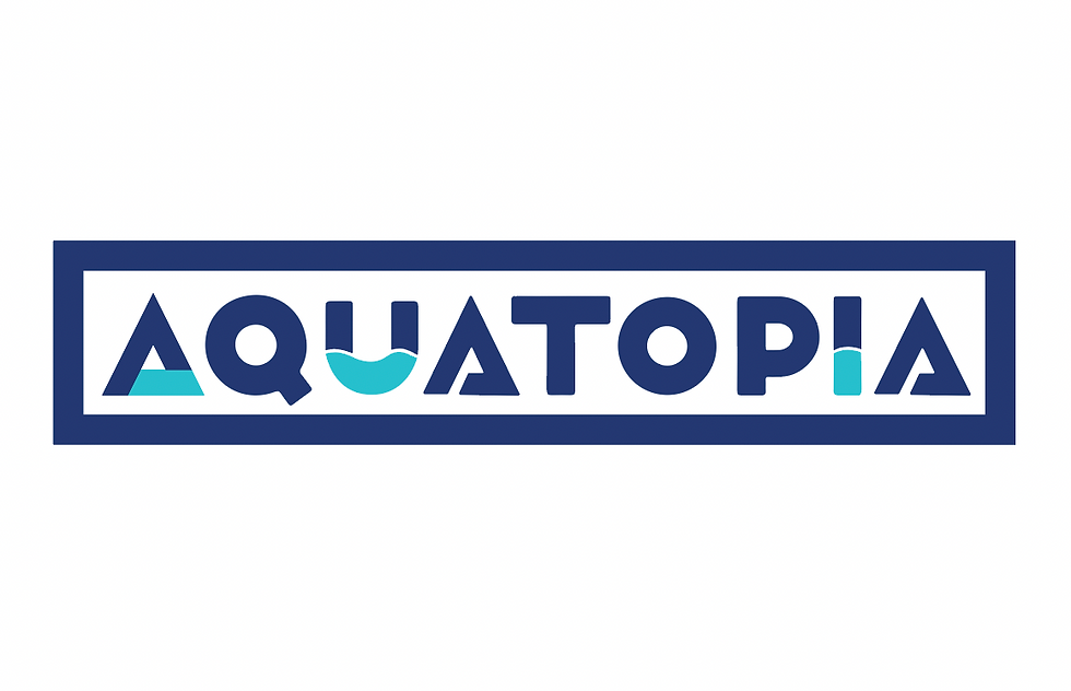 Aquatopia heeft nu ook een logo, opening nieuw zwembad in oktober