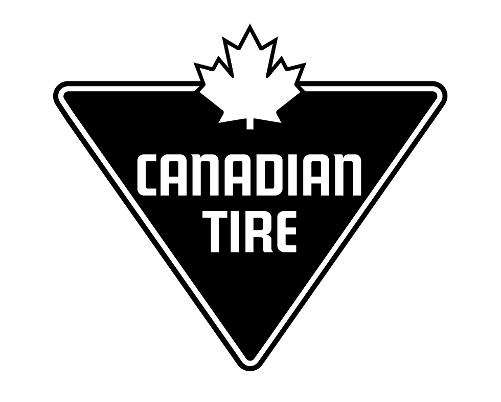 Black & White Canadian Tire Logo