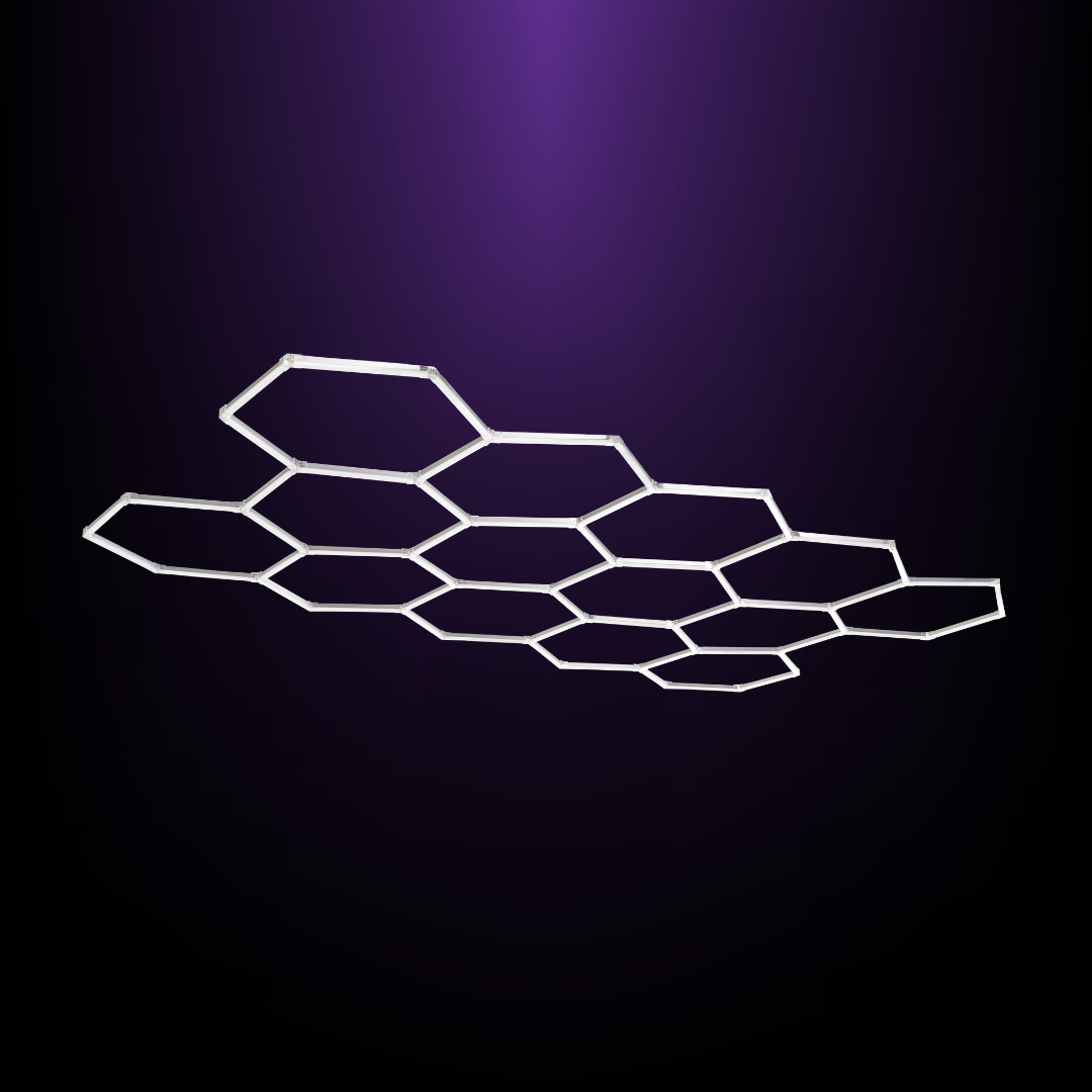 Hexagon LED Beleuchtung 14 GRID FRAMELESS