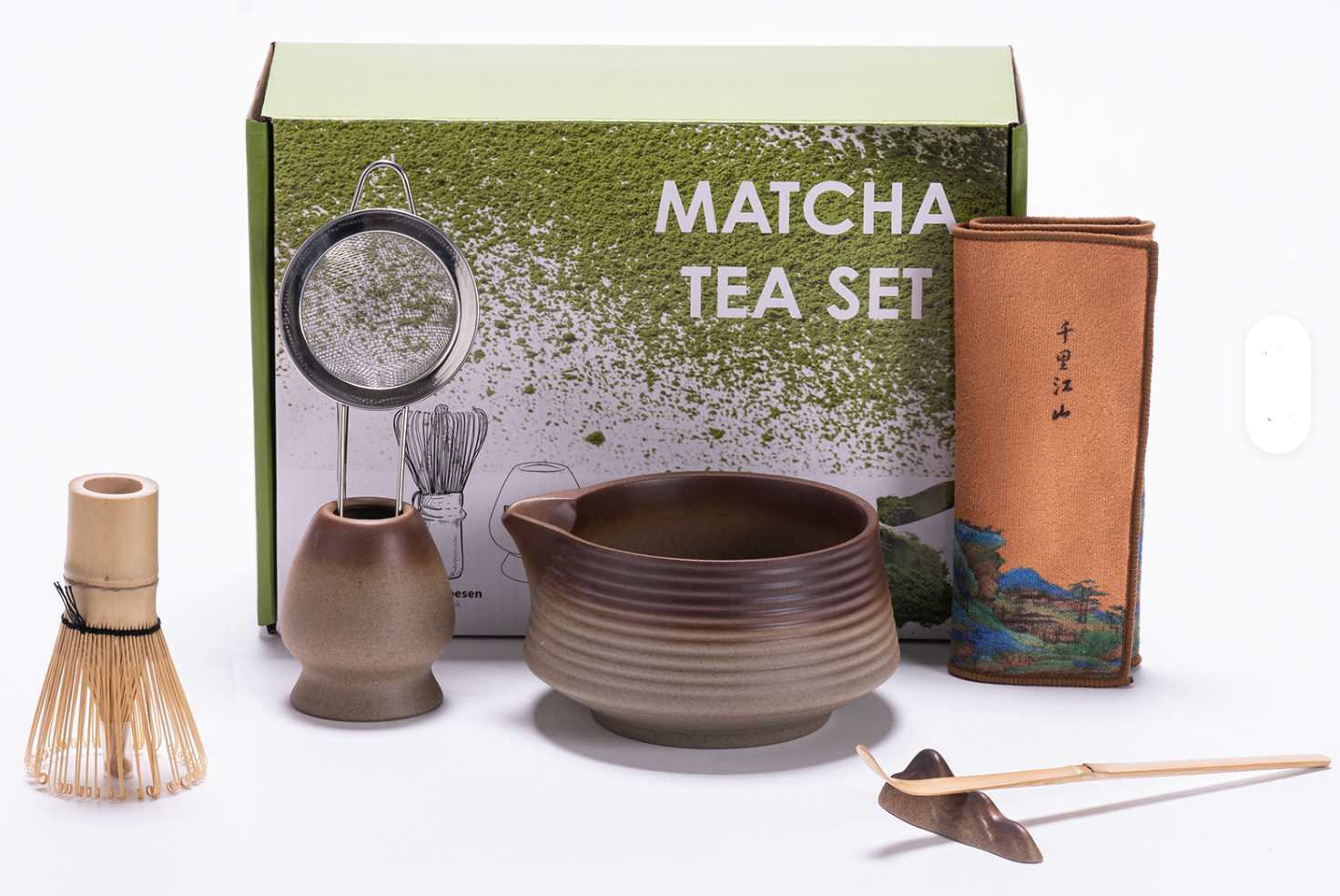 Traditional Japanese Matcha Tea Set – Complete Matcha Ceremony Kit with Ceramic