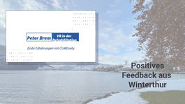 Tolles Feedback zur VR-Therapie mit CUREO aus Winterthur