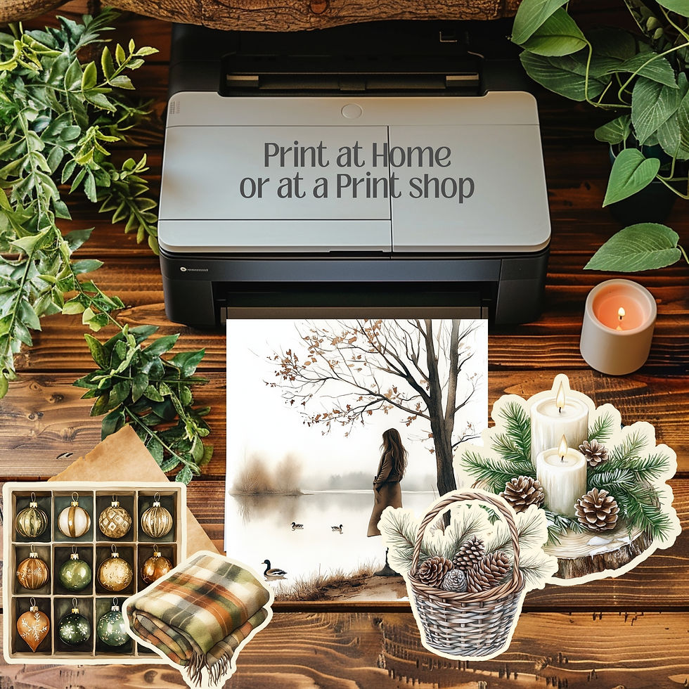 Miniatura: Rustic Winter PNG Mountain xmas Clip art