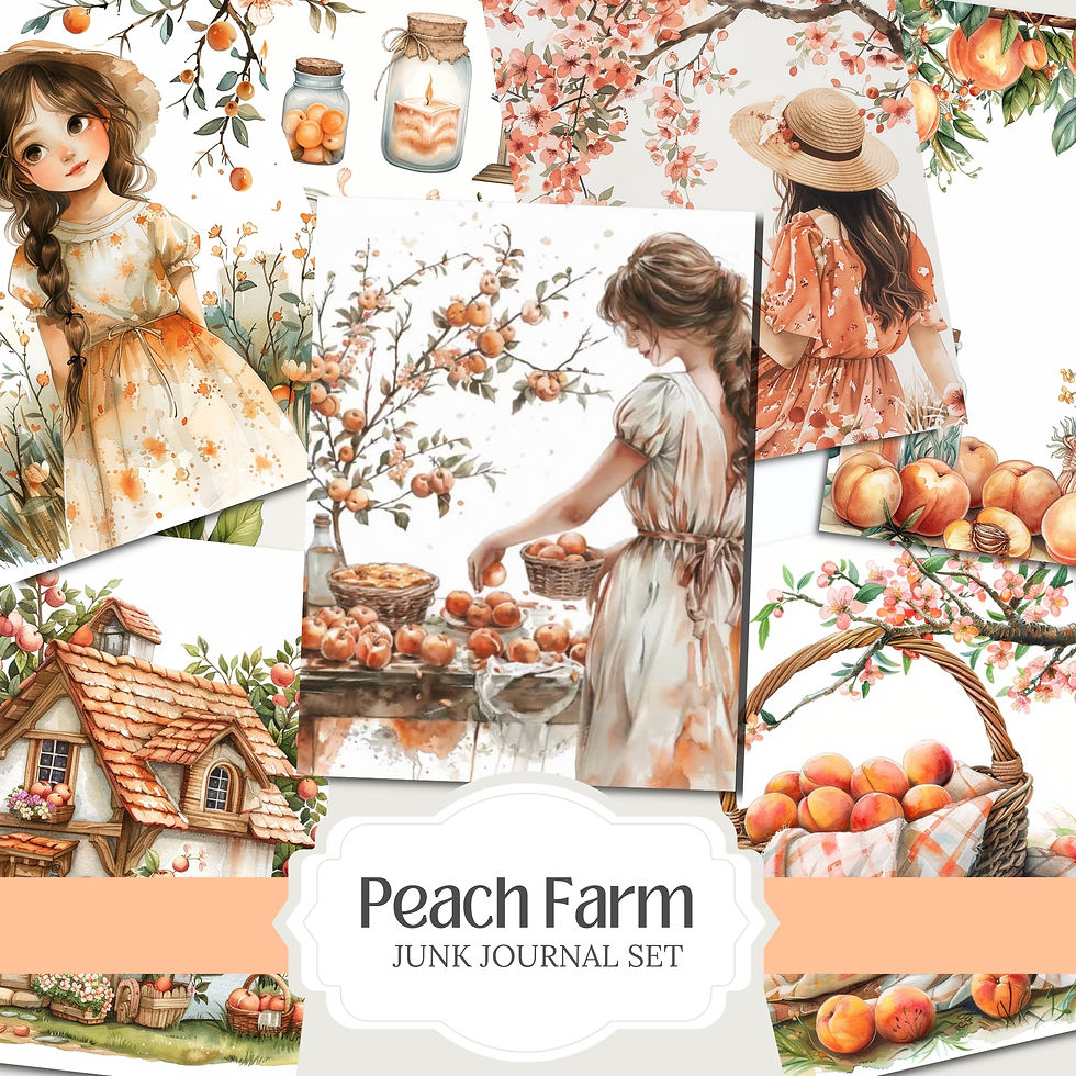 Thumbnail: Peach Farm Stationery Set