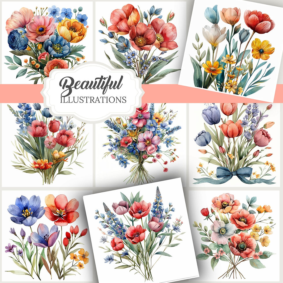 Thumbnail: Spring Flowers Set