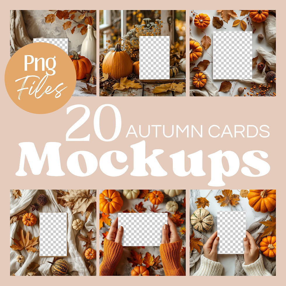 Thumbnail: Autumn Cards Mockups Photography