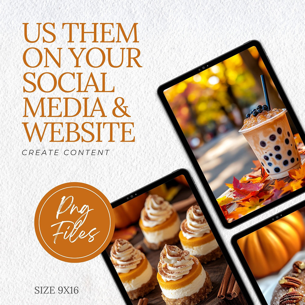 Miniatura: Pumpkin Spice Coffee & Bakery Fall Collection | 100 Stock Photos