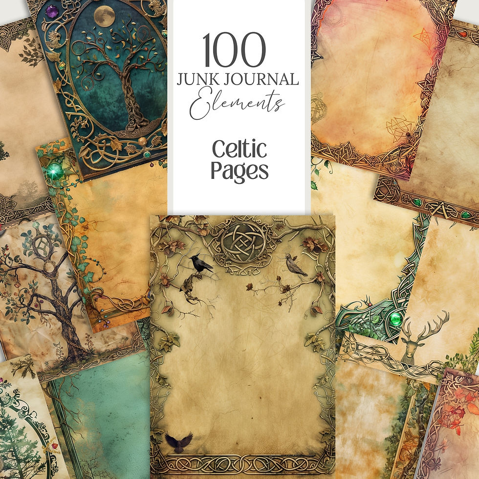 Thumbnail: Celtic Pages Set Papeleria Digital