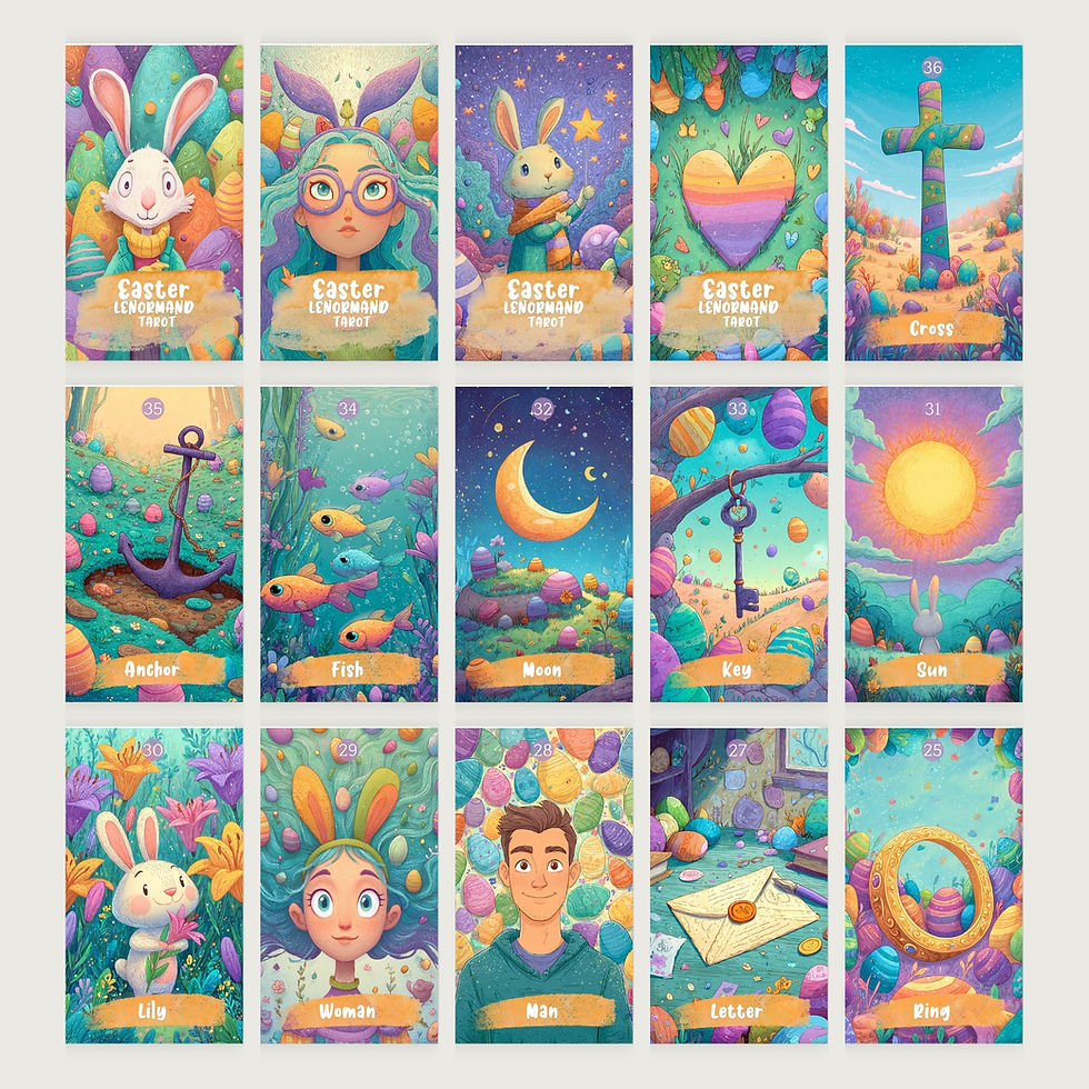 Miniatura: Easter Cartoon Lenormand Tarot