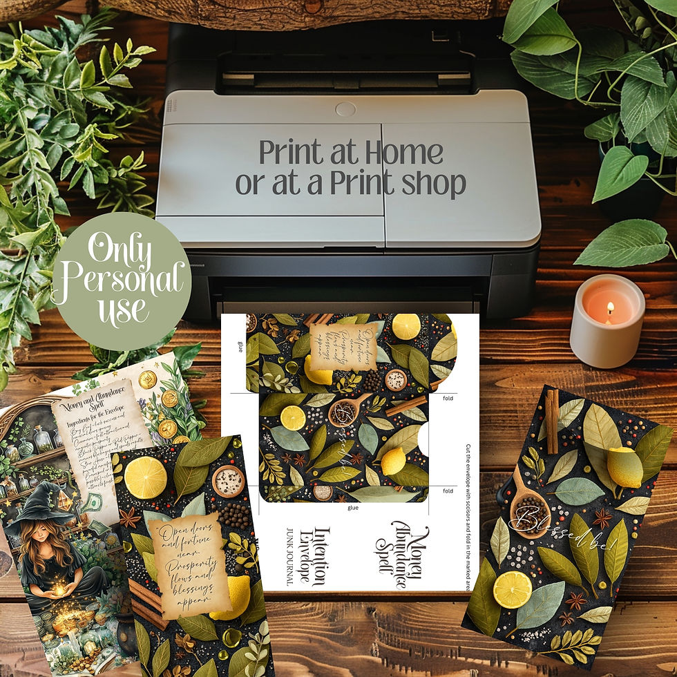 Miniatura: Money and Abundance Spell envelope