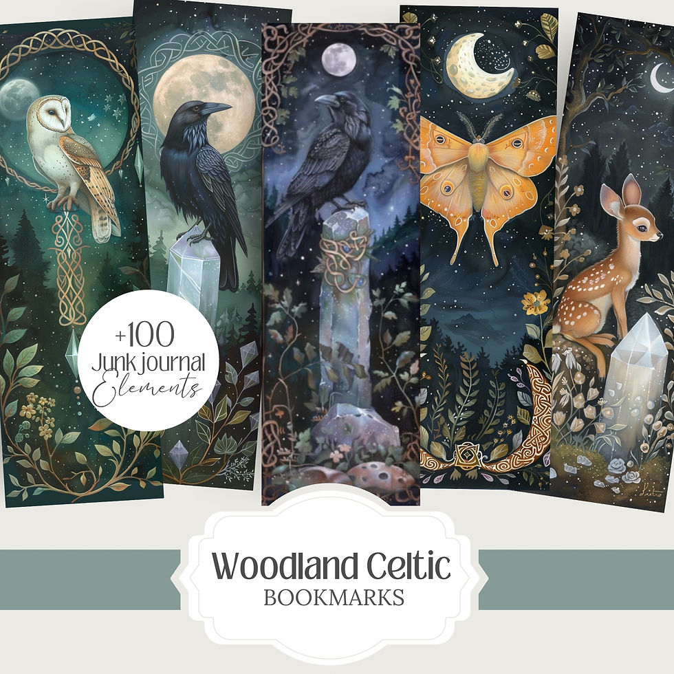 Thumbnail: Woodland Celtic bookmarks Set