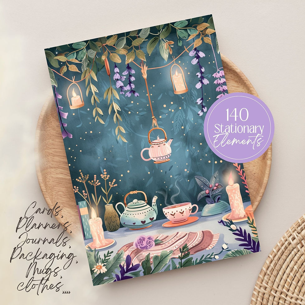 Miniatura: Witchy Aesthetic Brand Stationary Set