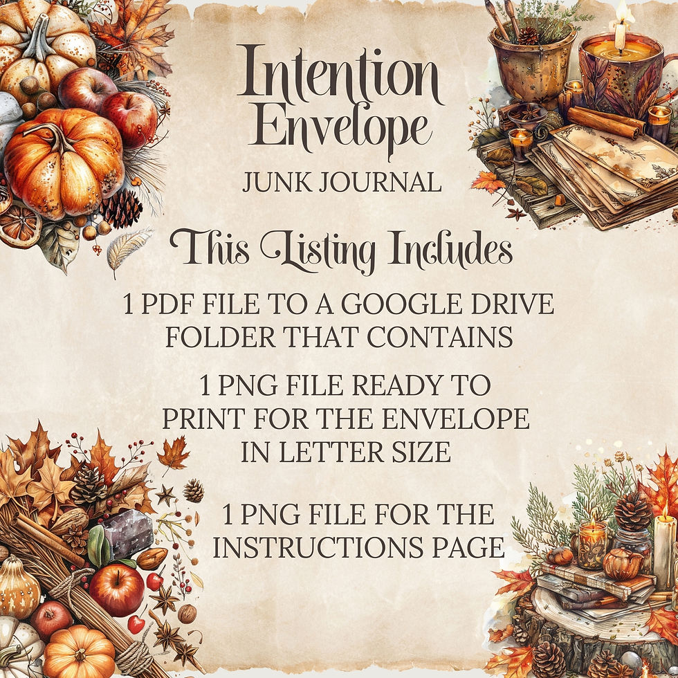 Thumbnail: Thanksgiving Gratitude and harmony intention envelope spell
