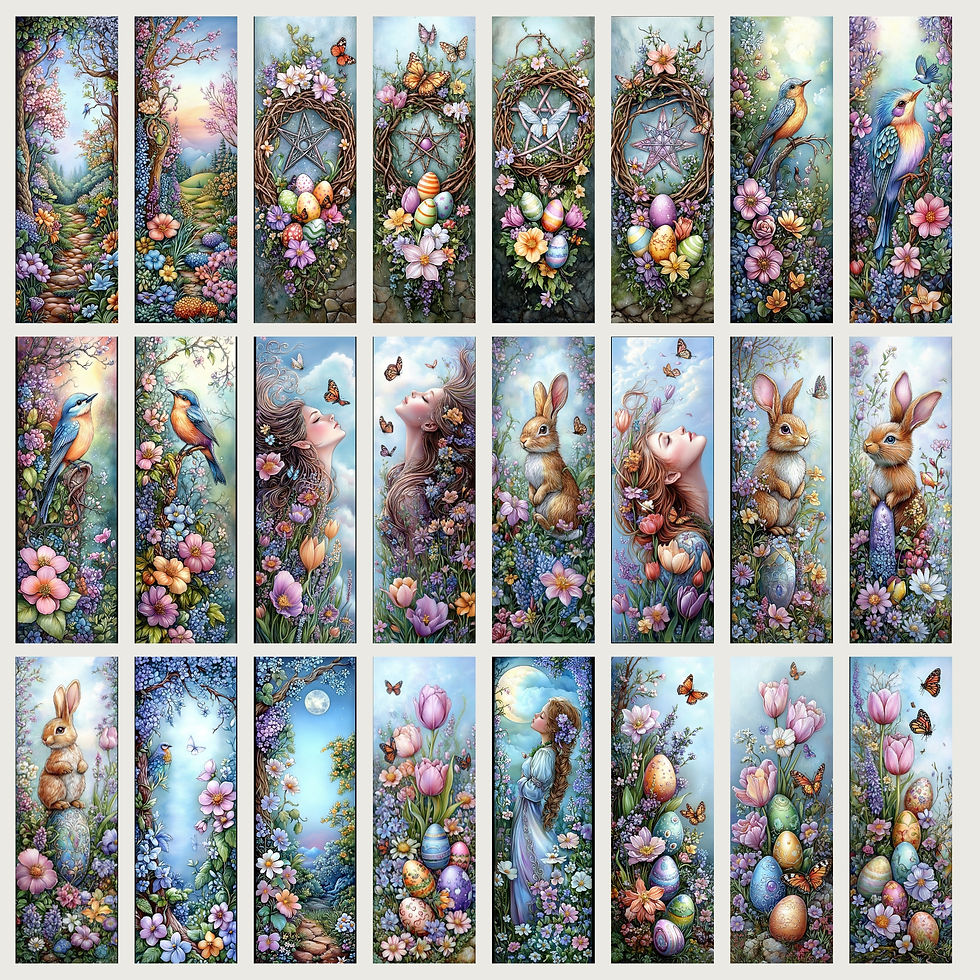 Thumbnail: Ostara Spring Bookmarks