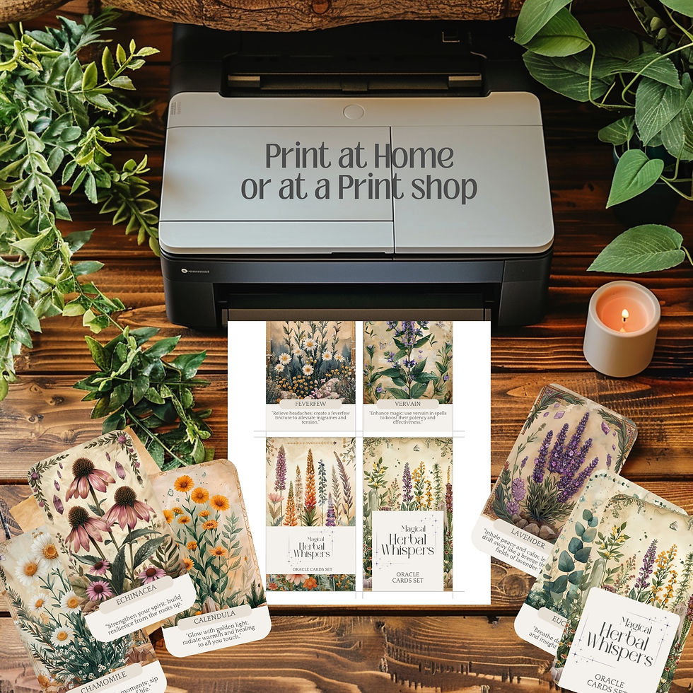 Miniatura: Magical Herbal Whispers Oracle Card Set - 45 Cards