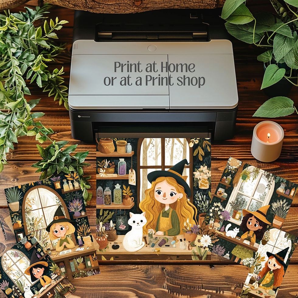 Miniatura: Cozy Cottagecore Witch Apothecary Illustrations
