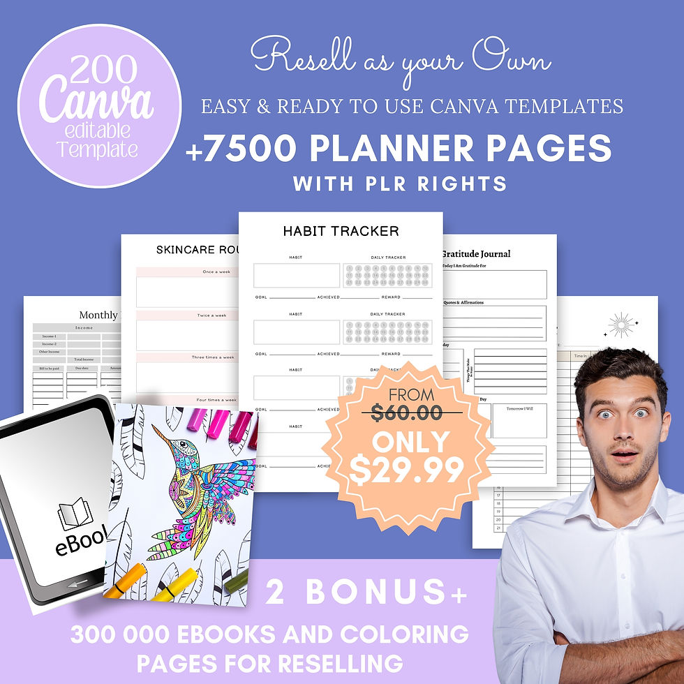 Thumbnail: 200 CANVA ULTIMATE TEMPLATES+EBOOKS+COLORING PAGES