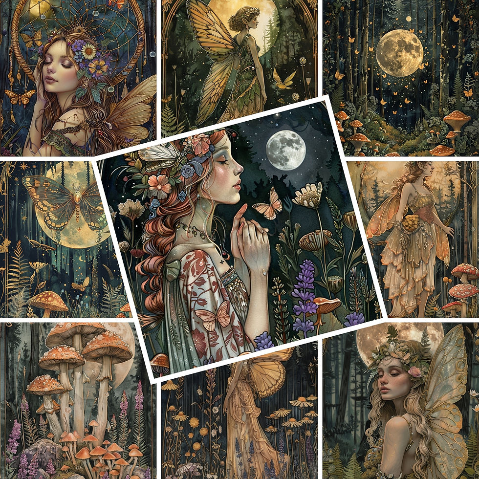 Miniatura: Vintage Fae Covers Set