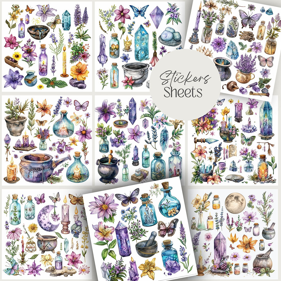 Miniatura: Spring Witch Stationary Set