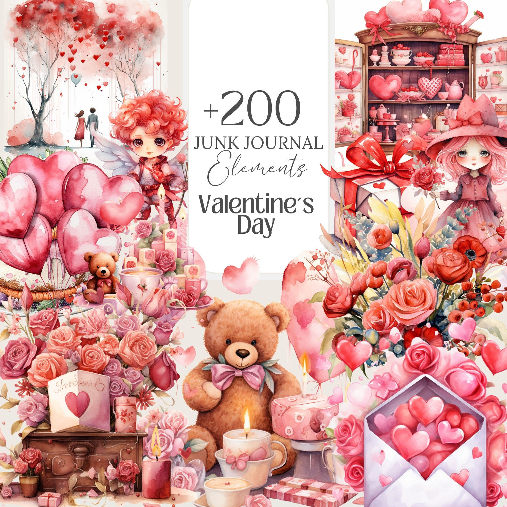 Valentine Day Stationary set