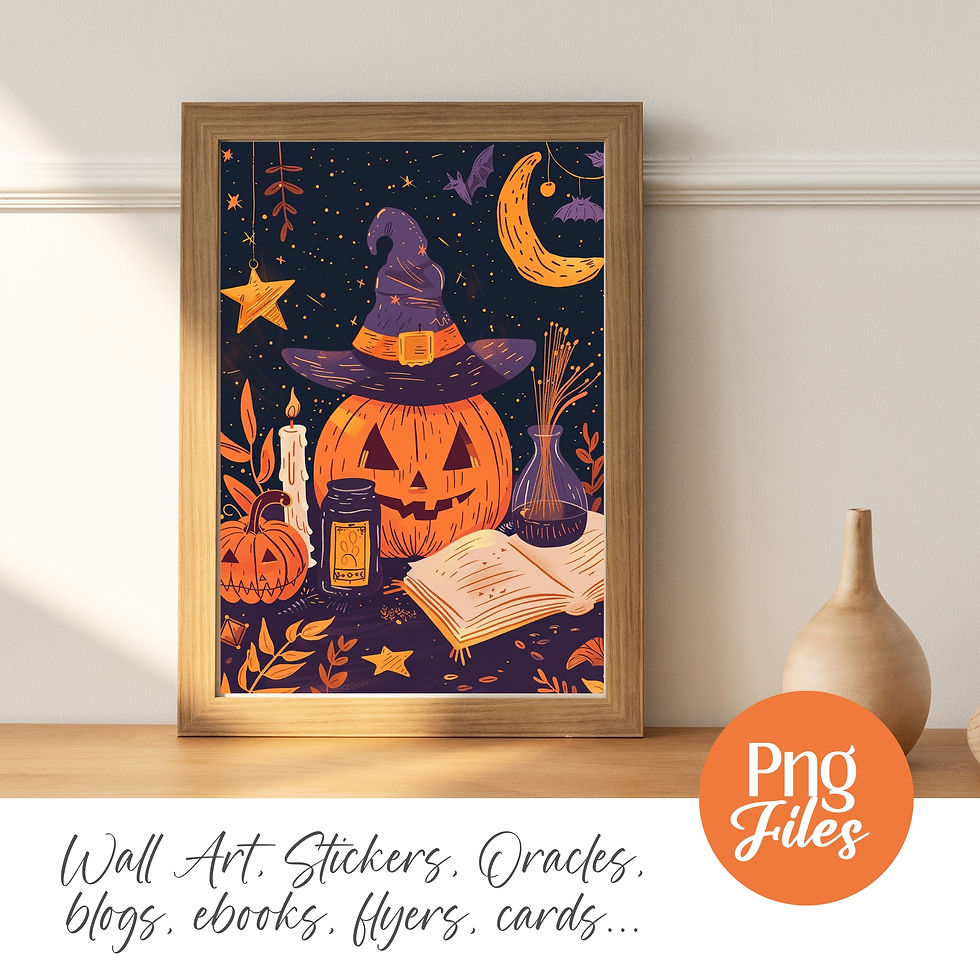 Thumbnail: Cute Halloween Doodles Clipart | Fun PNG Illustrations, Digital Stickers, Kids