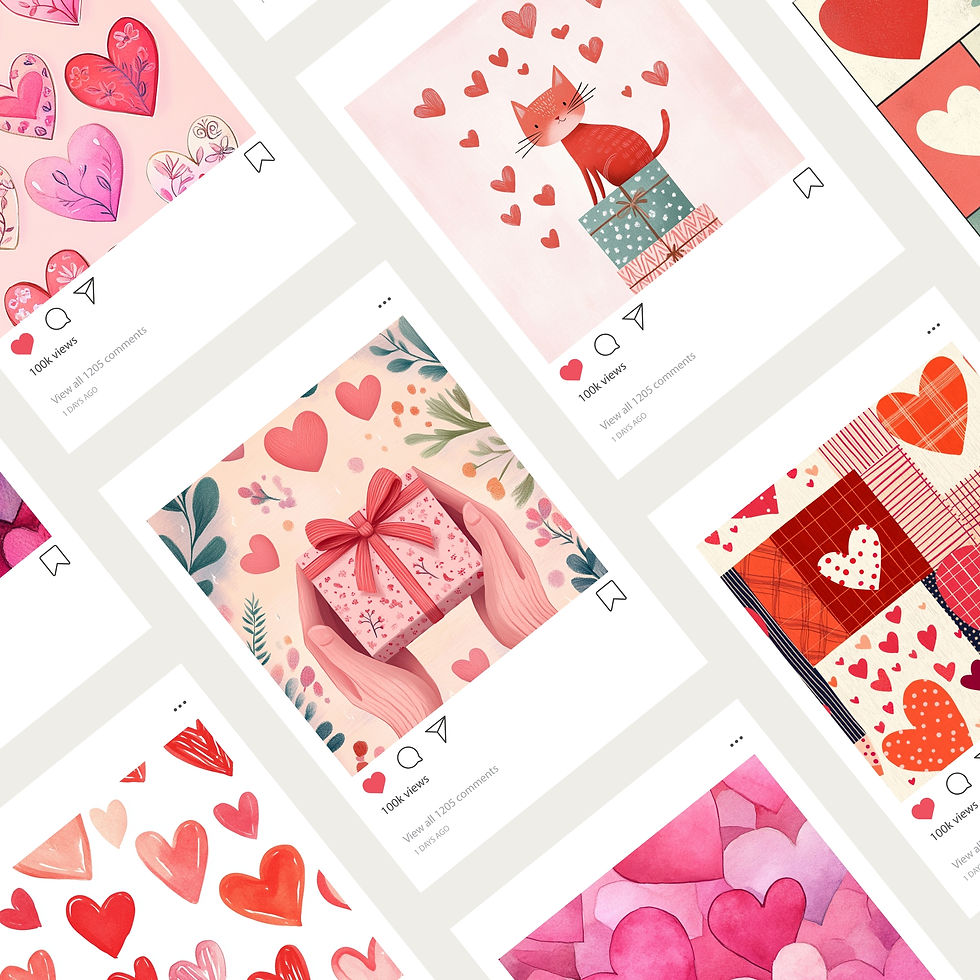 Thumbnail: Valentines Day 50 wallpaper illustrations