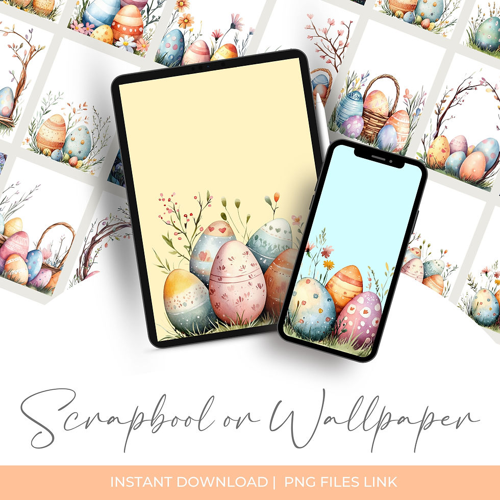 Thumbnail: Easter Watercolor 23 Pages set