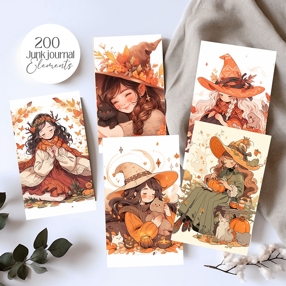 Miniatura: Fall Autumn Witches set